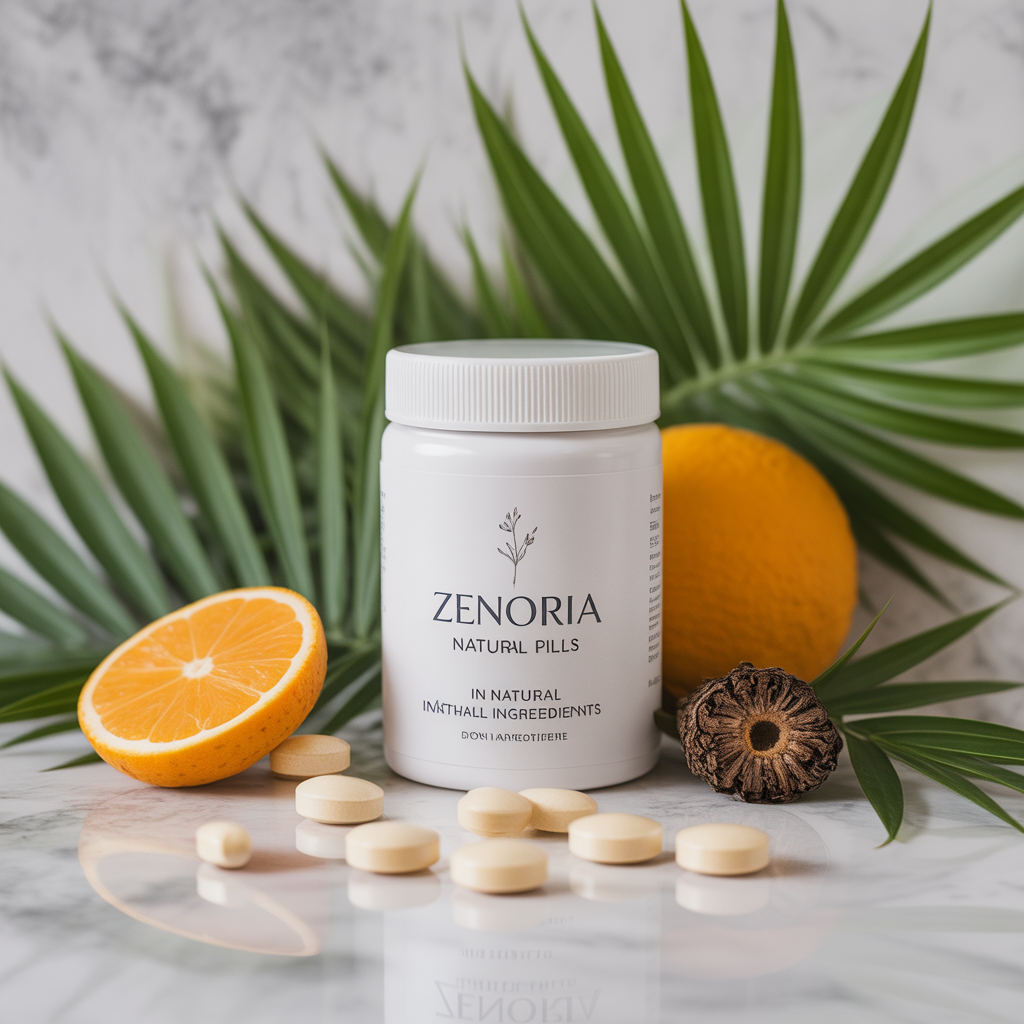 Zenoria natural wellness complex bottle with natural ingredients